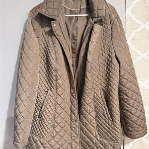 Calvin Klein Quilted Brown Puffer Jacket